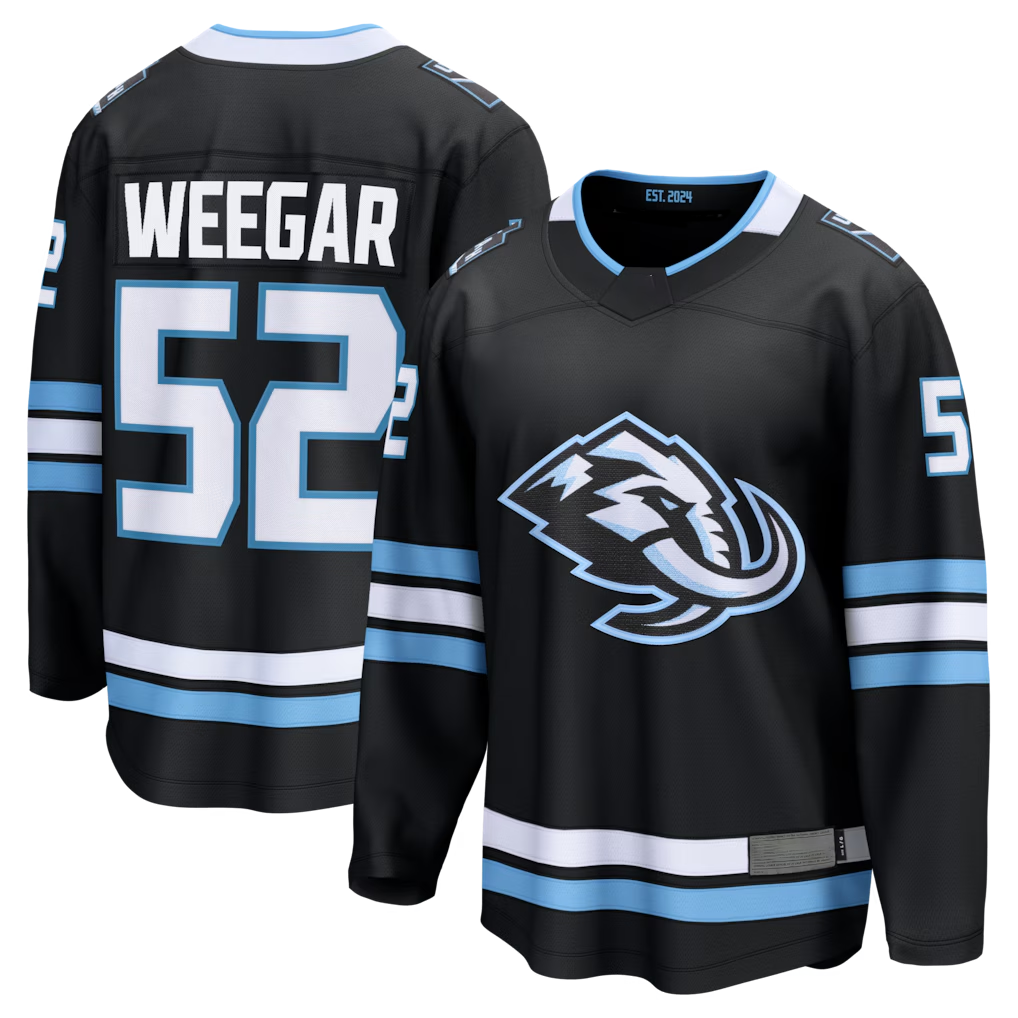 Tocy U.Mammoth #52 MacKenzie Weegar Black Home Breakaway Jerseys