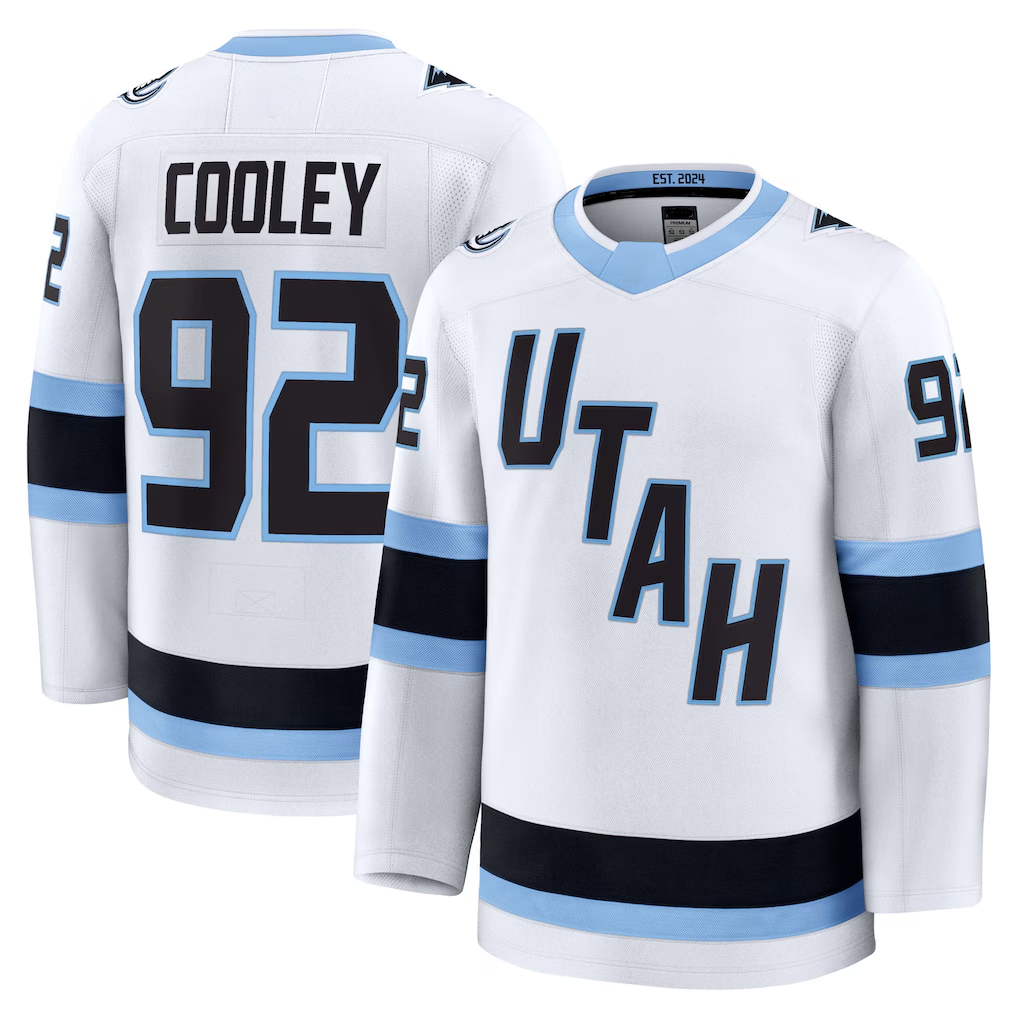 Tocy U.Mammoth #92 Logan Cooley White Away Premium Player Jerseys