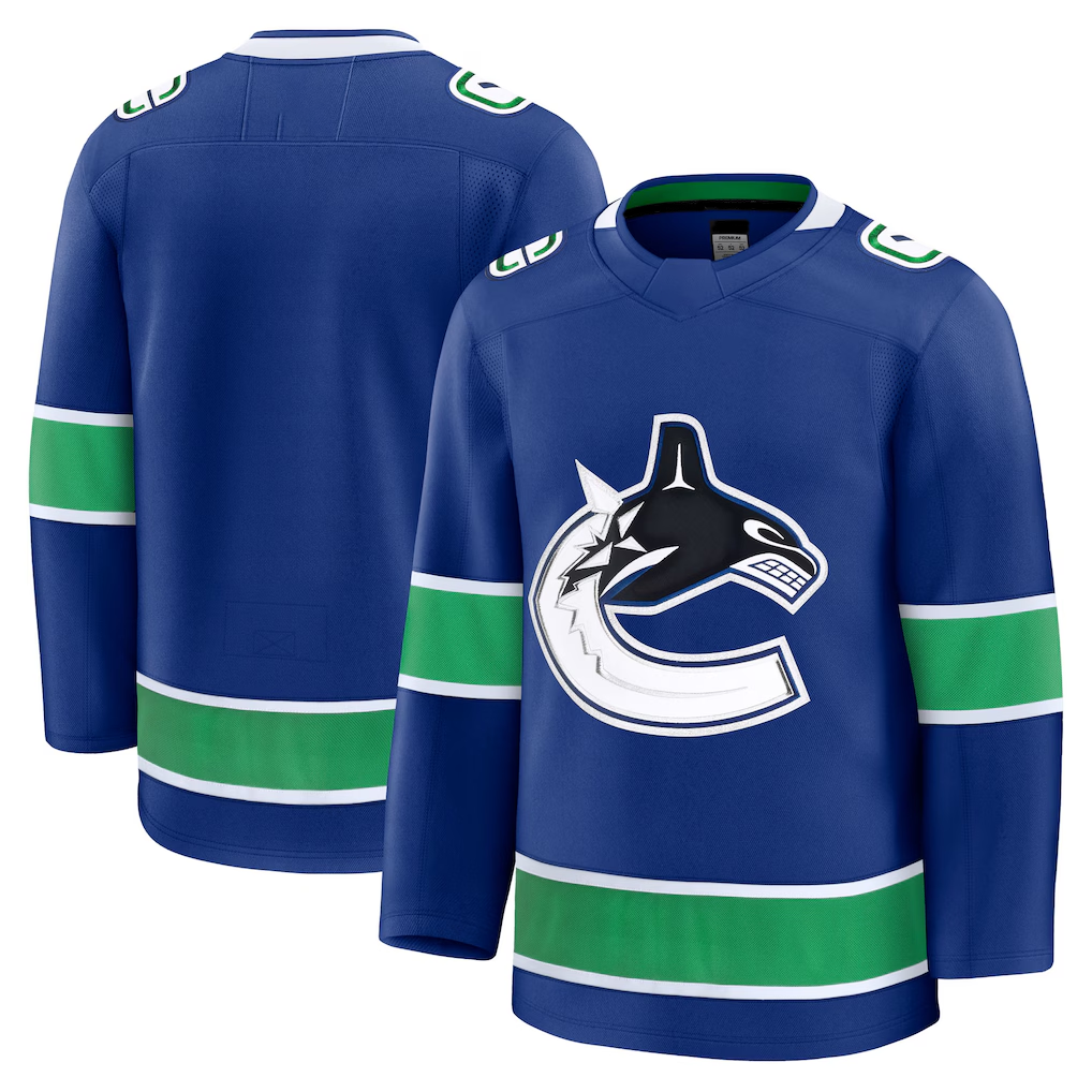 Tocy V.Canucks Blue Home Premium Jerseys