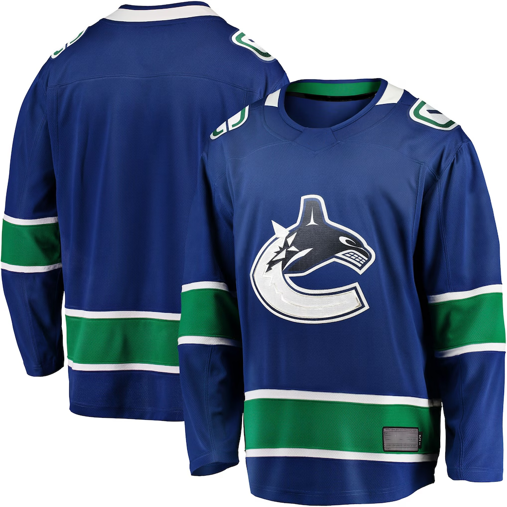 Tocy V.Canucks Blue Home Team Breakaway Jerseys