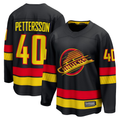 Tocy V.Canucks #40 Elias Pettersson Black Breakaway Jerseys