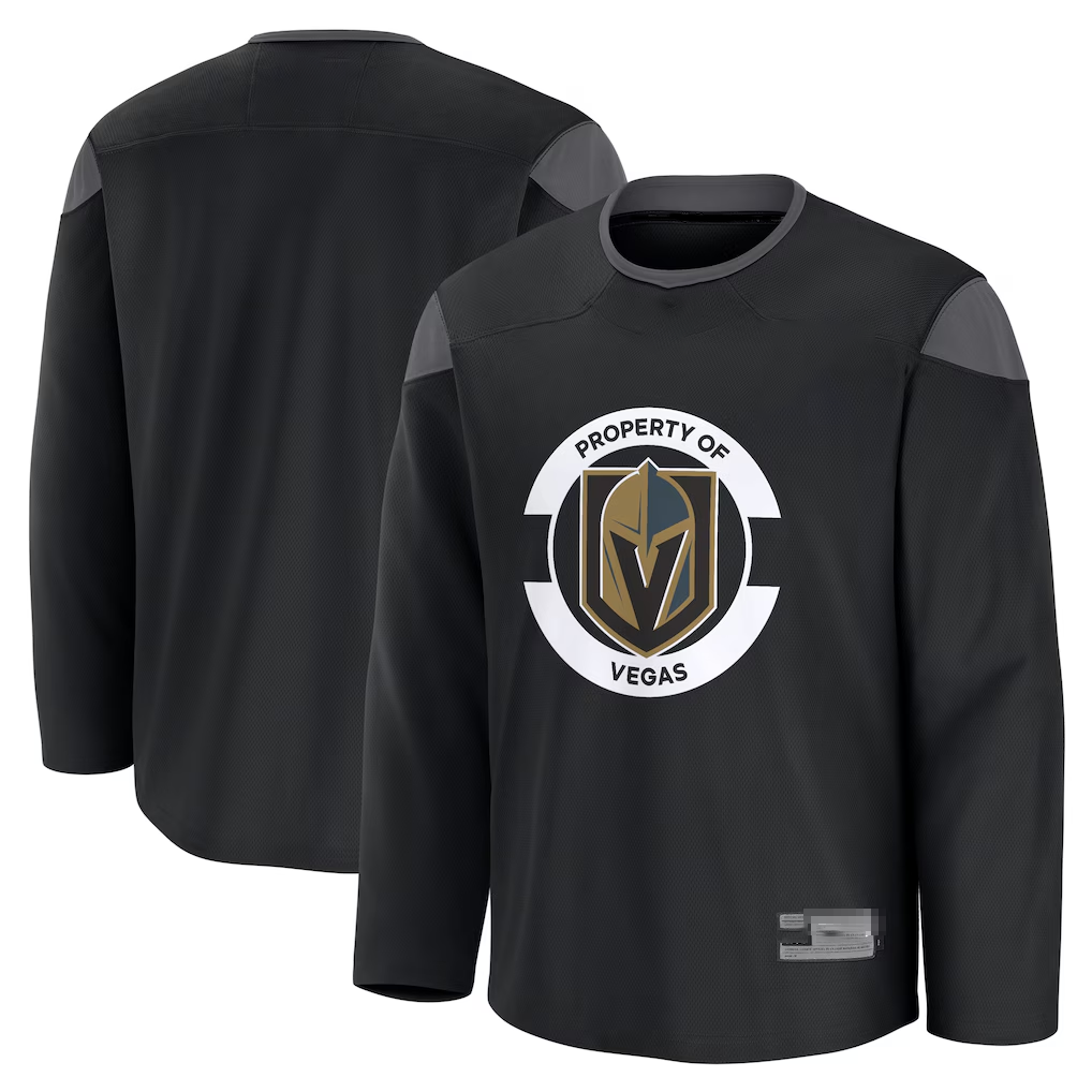 Tocy V.Golden Knights Black Practice Jerseys
