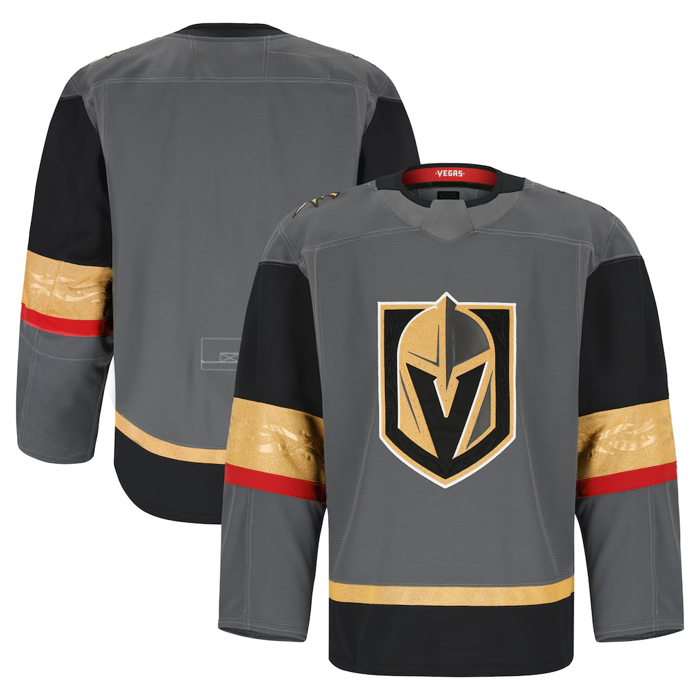 Tocy V.Golden Knights Gray Alternate Authentic Pro Jerseys