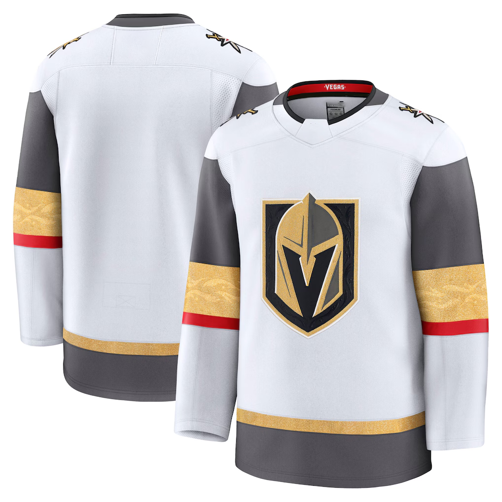 Tocy V.Golden Knights White Away Premium Jerseys