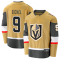 Tocy V.Golden Knights #9 Jack Eichel Gold Home Breakaway Stitched Jerseys