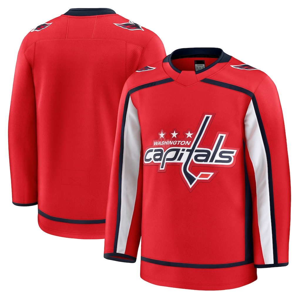 Tocy W.Capitals Red Home Premium Jerseys