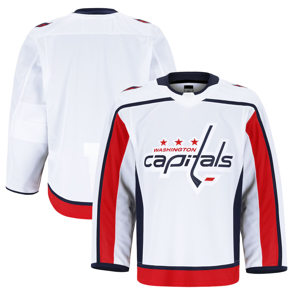 Tocy W.Capitals White Away Authentic Pro Jerseys