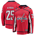 Tocy W.Capitals #25 Jordan Kyrou Red Home Breakaway Jerseys