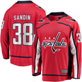 Tocy W.Capitals #38 Rasmus Sandin Red Home Breakaway Jerseys