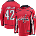 Tocy W.Capitals #42 Martin Fehervary Red Home Breakaway Player Jerseys