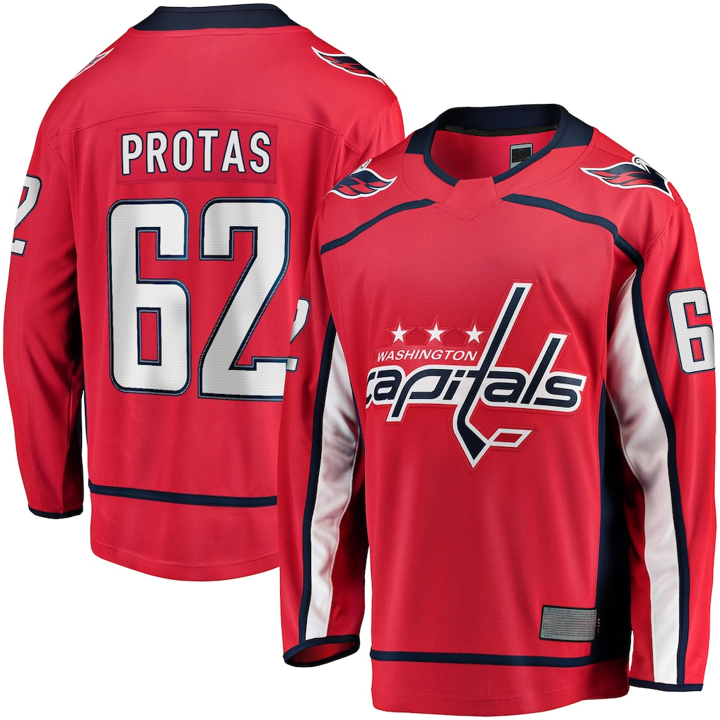 Tocy W.Capitals #62 llya Protas Red Home Breakaway Jerseys