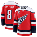 Tocy W.Capitals #8 Alexander Ovechkin Red Alternate Premium Player Jerseys