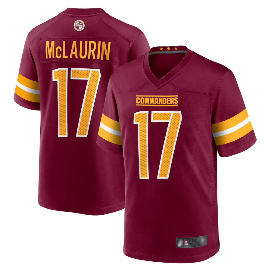 tocy W.Commanders Home Game Jerseys - Burgundy - #17 Terry McLaurin Player Stitched Jerseys