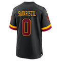 tocy W.Commanders #0 Mike Sainristil Black Hail Raiser Alternate Game Stitched Jerseys