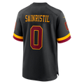 tocy W.Commanders #0 Mike Sainristil Black Hail Raiser Alternate Game Stitched Jersey
