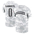 tocy W.Commanders #0 Mike Sainristil Player Salute to Service Hoodies T-Shirts Stitched Jerseys