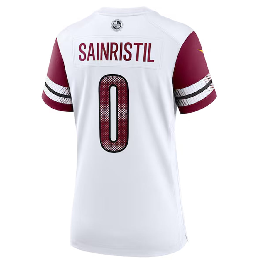 tocy W.Commanders #0 Mike Sainristil Player White Home Game Stitched Jerseys