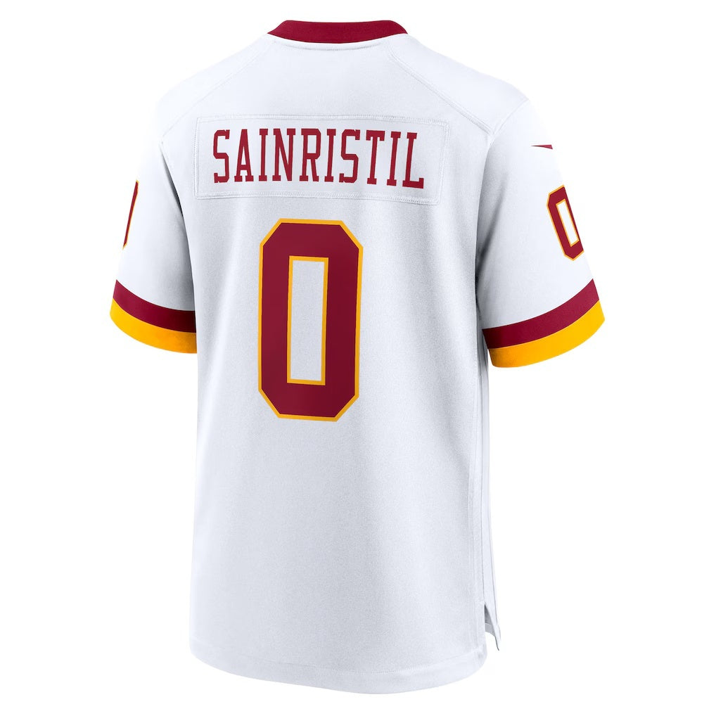 tocy W.Commanders #0 Mike Sainristil White Game Stitched Jerseys