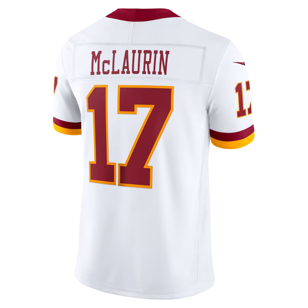 tocy W.Commanders #17 Terry McLaurin White Vapor F.U.S.E. Stitched Limited Jerseys