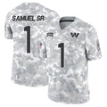 tocy W.Commanders #1 Deebo Samuel Sr Player Arctic Camo Salute to Service Limited Football Jerseys