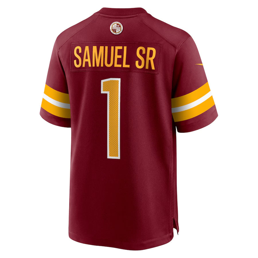 tocy W.Commanders #1 Deebo Samuel Sr Player Burgundy Home Game Football Jerseys