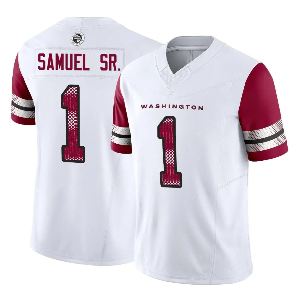tocy W.Commanders #1 Deebo Samuel Sr Player White Vapor F.U.S.E. Limited Stitched Jerseys