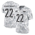 tocy W.Commanders #22 Jacory Croskey-Merritt Player Arctic Camo Salute to Service Limited Stitched Jerseys