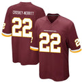 tocy W.Commanders #22 Jacory Croskey-Merritt Player Burgundy Game Stitched Jerseys