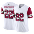 tocy W.Commanders #22 Jacory Croskey-Merritt Player White Vapor F.U.S.E. Limited Stitched Jerseys