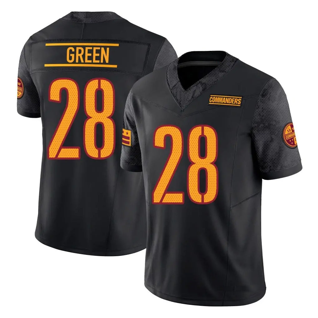 tocy W.Commanders #28 Darrell Green Player  Black Vapor F.U.S.E. Limited Stitched Jerseys