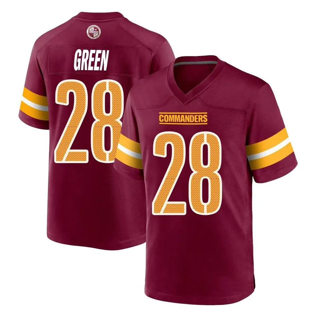 tocy W.Commanders #28 Darrell Green Player Burgundy Home Game Stitched Jerseys