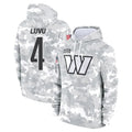 tocy W.Commanders #4 Frankie Luvu Player Arctic Camo Salute to Service Hoodies Stitched Jerseys