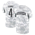 tocy W.Commanders #4 Frankie Luvu Player Salute to Service Hoodies T-Shirts Football Jerseys