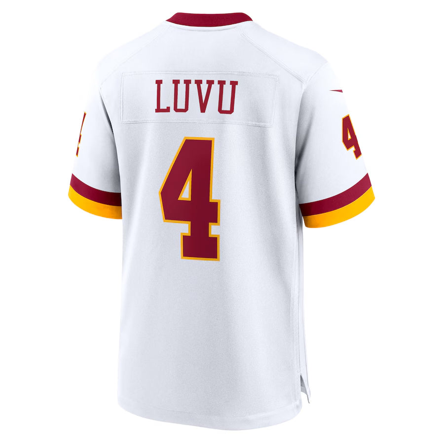 tocy W.Commanders #4 Frankie Luvu Player White Game Football Jerseys