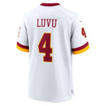 tocy W.Commanders #4 Frankie Luvu Player White Game Football Jerseys