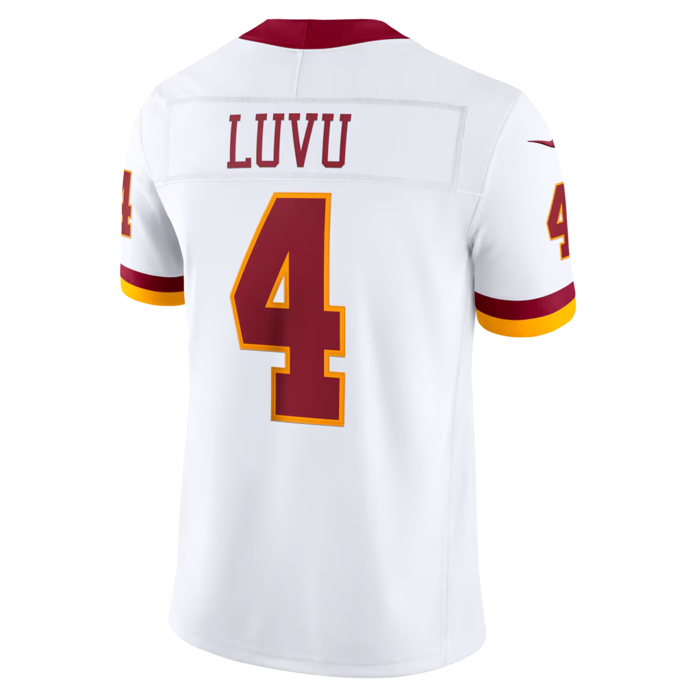 tocy W.Commanders #4 Frankie Luvu White Vapor F.U.S.E. Stitched Limited Jerseys