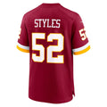 tocy W.Commanders #52 Sonny Styles Burgundy 2026 Draft First Round Pick No. 7 Team Game Stitched Jerseys
