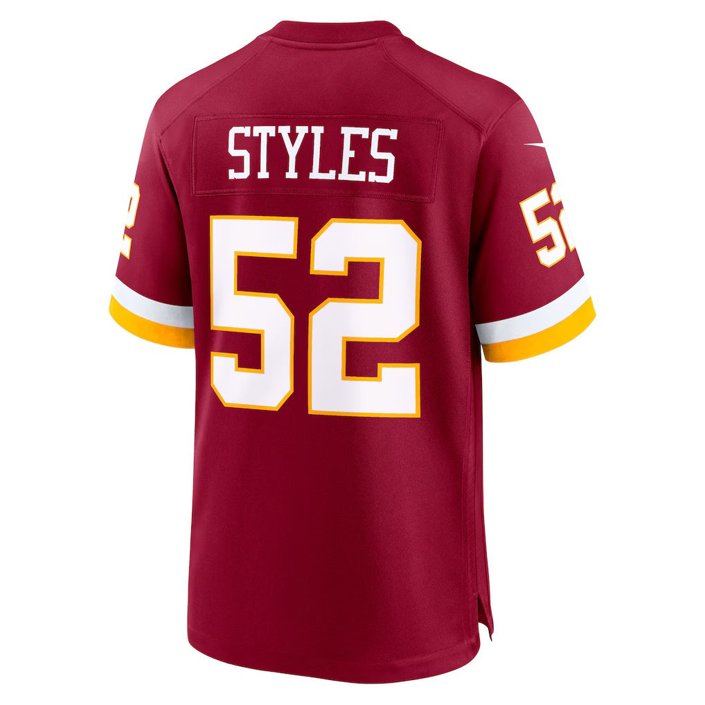 tocy W.Commanders #52 Sonny Styles Burgundy 2026 Draft First Round Pick No. 7 Team Game Stitched Jerseys
