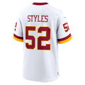 tocy W.Commanders #52 Sonny Styles White Game Super Bowl Era Stitched Jerseys