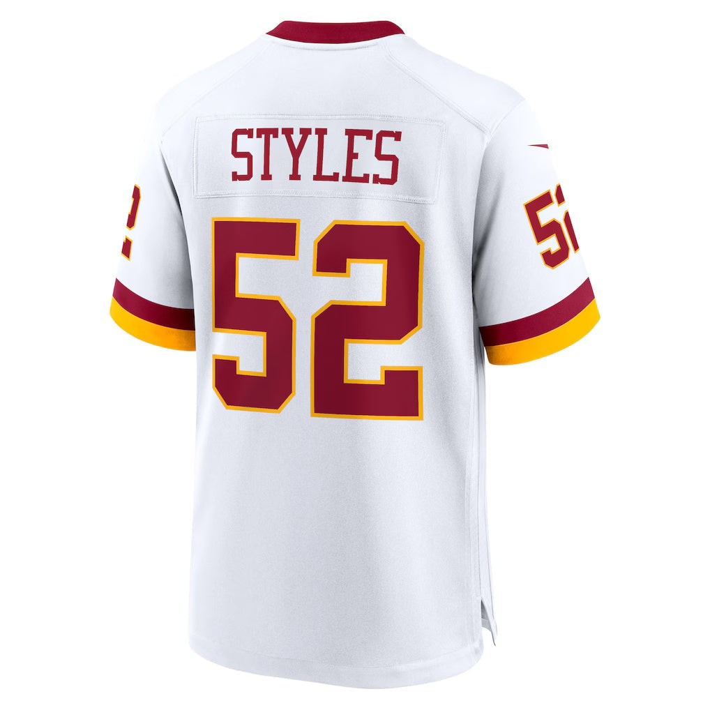 tocy W.Commanders #52 Sonny Styles White Game Super Bowl Era Stitched Jerseys
