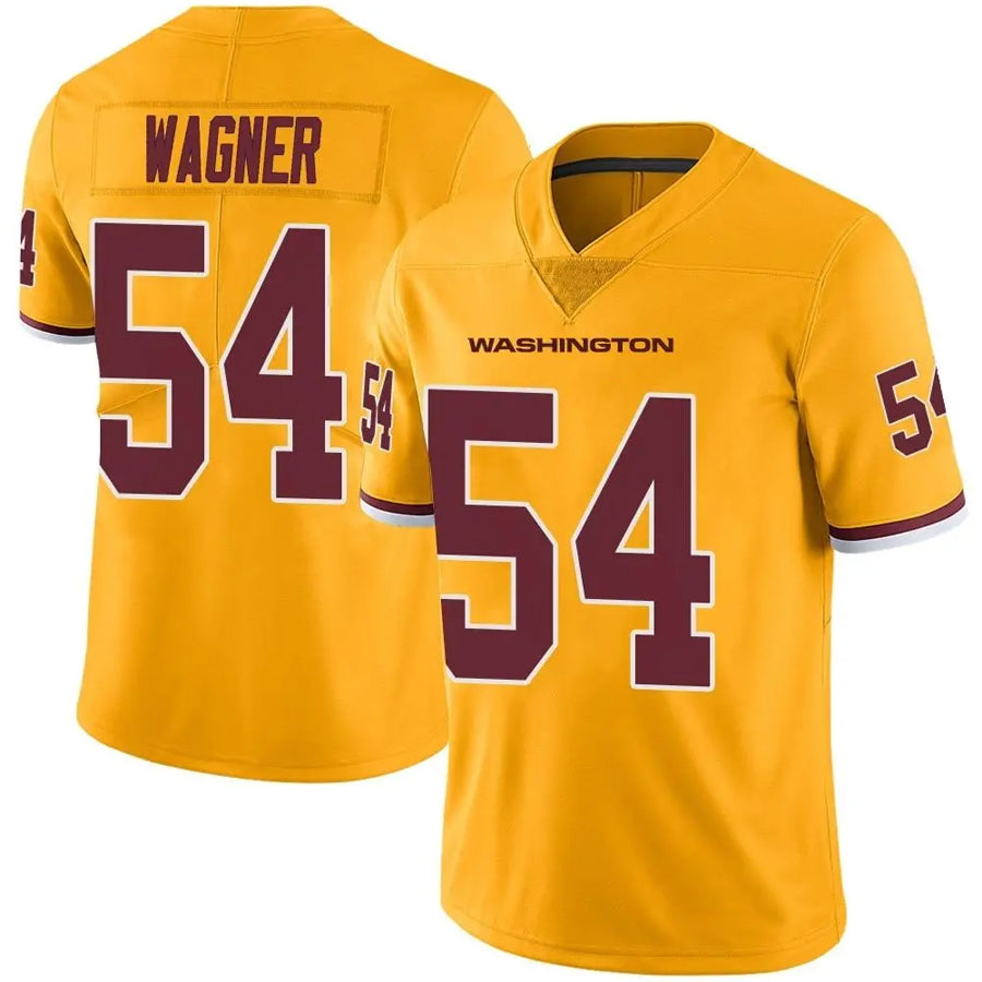 tocy W.Commanders #54 Bobby Wagner Player Limited Gold Color Rush Stitched Jerseys