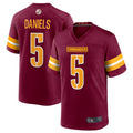 tocy W.Commanders #5 Jayden Daniels Burgundy 2024 Draft First Round Pick Player Game Stitched Jerseys