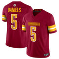 tocy W.Commanders #5 Jayden Daniels Player Burgundy Vapor F.U.S.E. Limited Stitched Jerseys