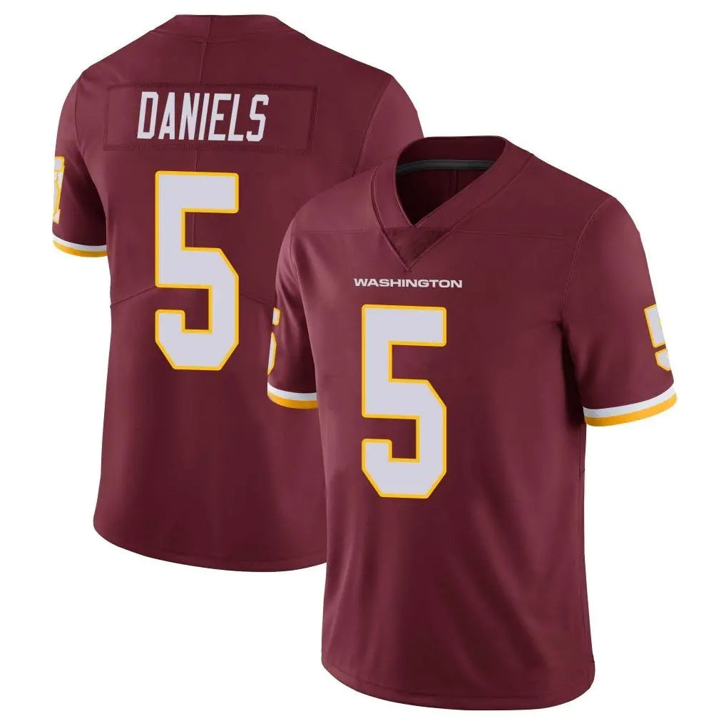 tocy W.Commanders #5 Jayden Daniels Player Burgundy Vapor Limited Stitched Jerseys