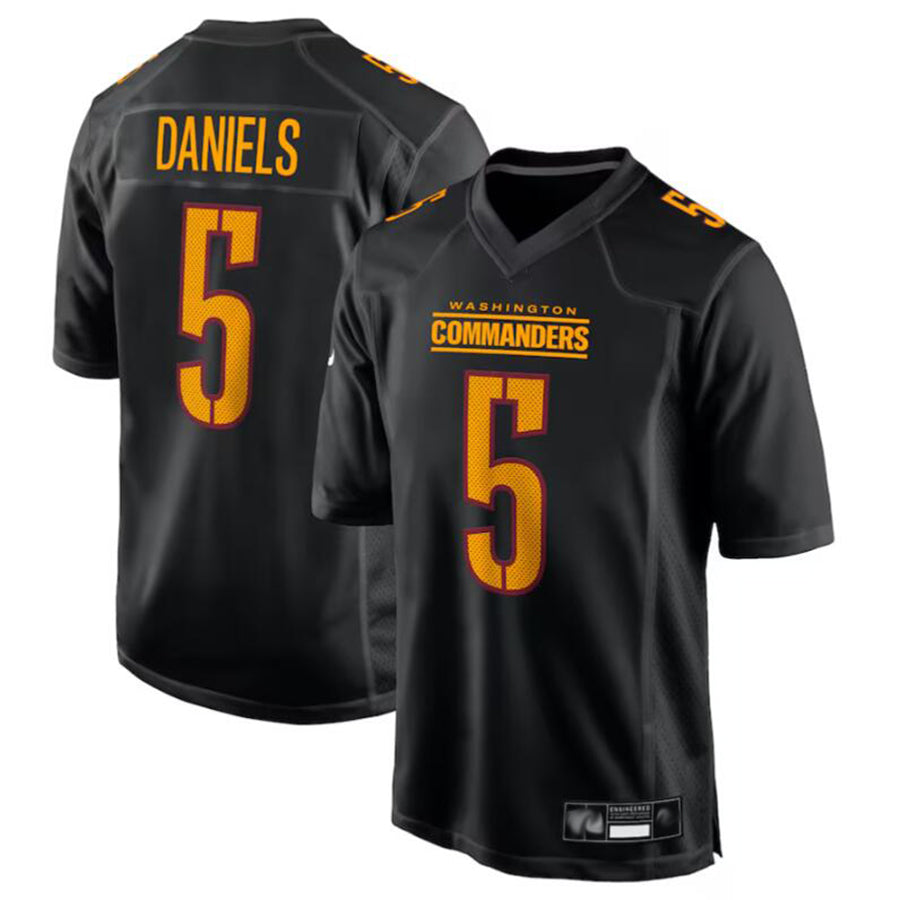tocy W.Commanders #5 Jayden Daniels Player Carbon Black Fashion Stitched Jerseys