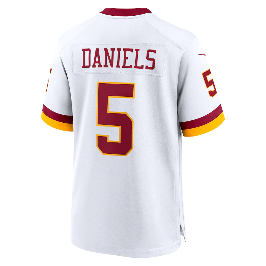 tocy W.Commanders #5 Jayden Daniels Player White Home Game Stitched Jerseys