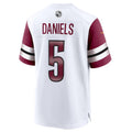 tocy W.Commanders #5 Jayden Daniels White 2024 Draft First Round Pick Player Game Stitched Jersey