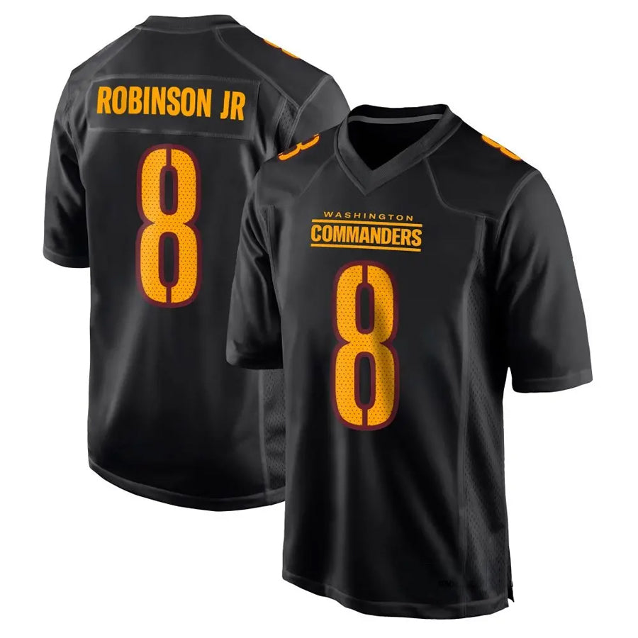 tocy W.Commanders #8 Brian Robinson Jr. Player Black Fashion Stitched Jerseys
