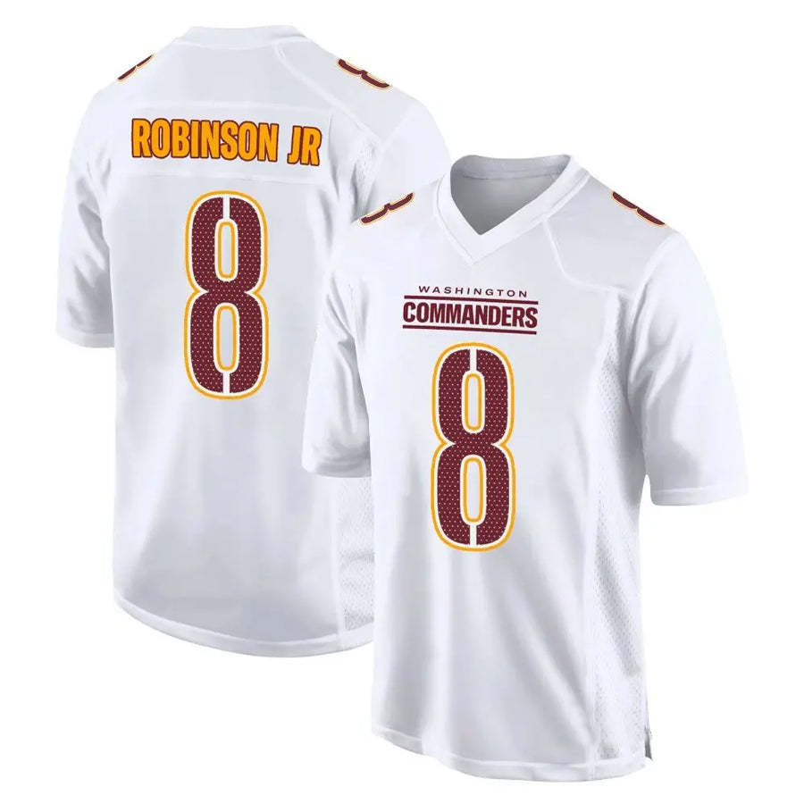 tocy W.Commanders #8 Brian Robinson Jr. Player Tundra White Fashion Stitched Jerseys