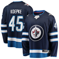 Tocy W.Jets #45 Cole Koepke Navy Home Breakaway Jerseys